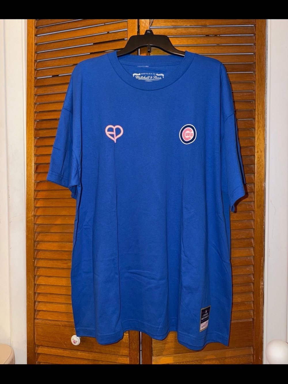 Chicago Cubs Mitchell & Ness Blackpink Royal Shirt. Mens XXL (NWTS)